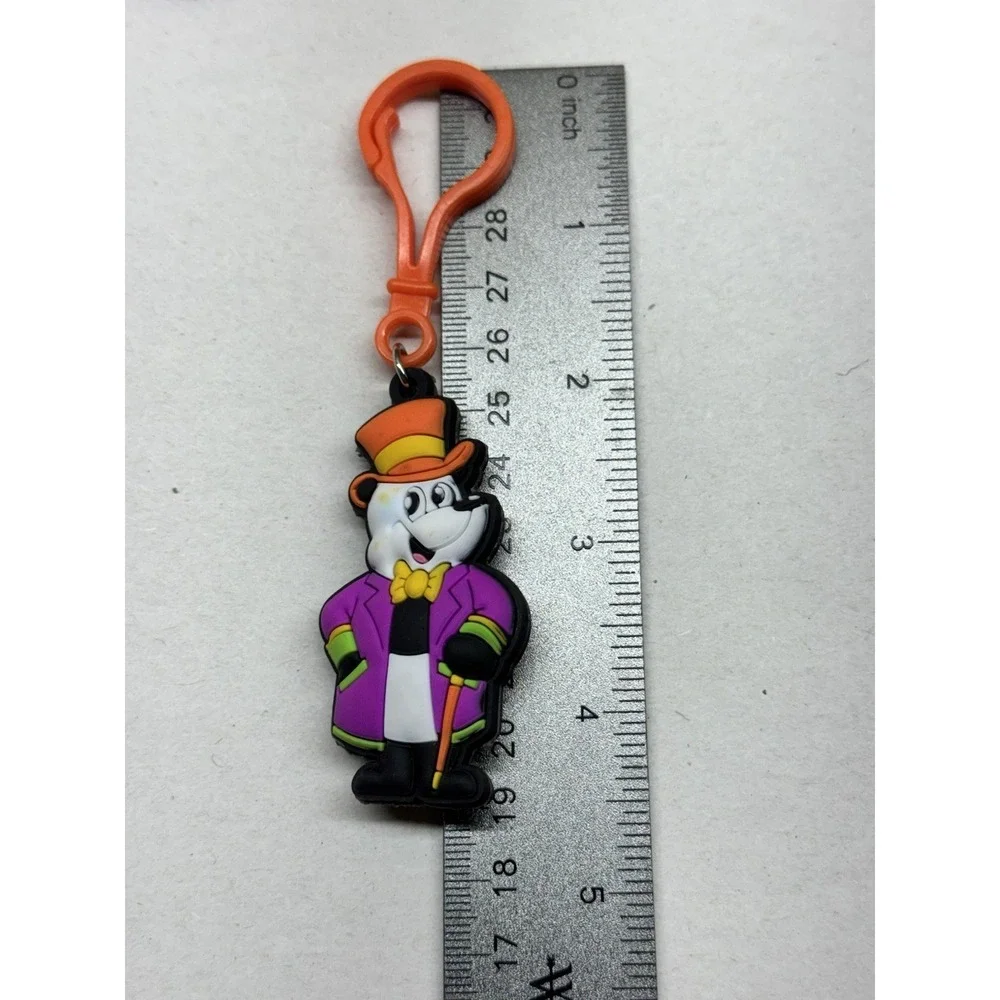 Lot 5 Panda Zipper Pull Backpack Clips Rubber Character‎ Keychains Kids Toy